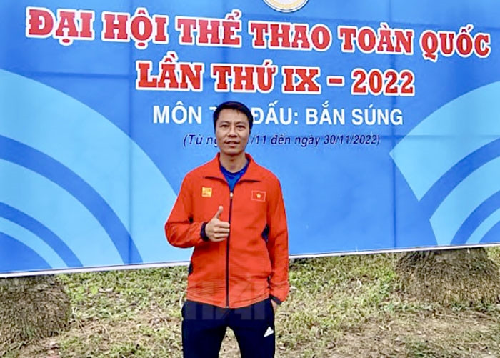 Đại hội Thể thao toàn quốc lần thứ IX, xạ thủ Trần Quốc Cường mang về huy chương vàng thứ năm cho đoàn Hải Dương